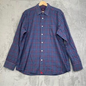 UNTUCKit Plaid Button Down Blue/Red Men’s Size X-Large 100% Cotton Shirt.